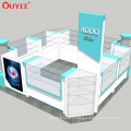 Mall Hair Accessories Kiosk Design Counter Display Stand Wooden Accessories Display